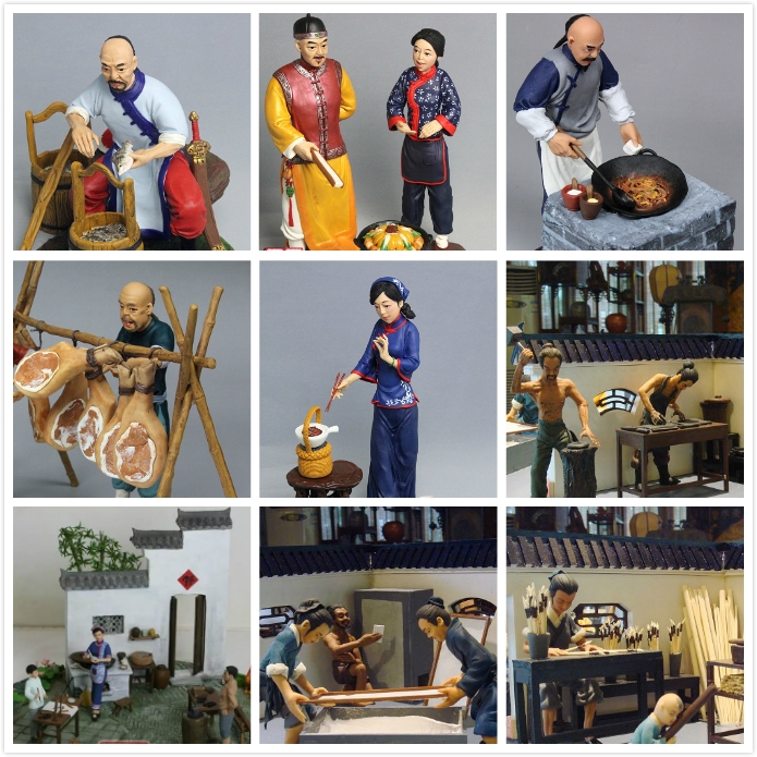 唐晖慧老师徽派面塑作品