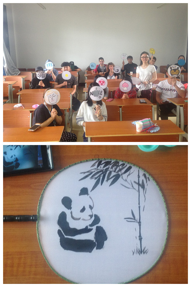 古典团扇绘画展示